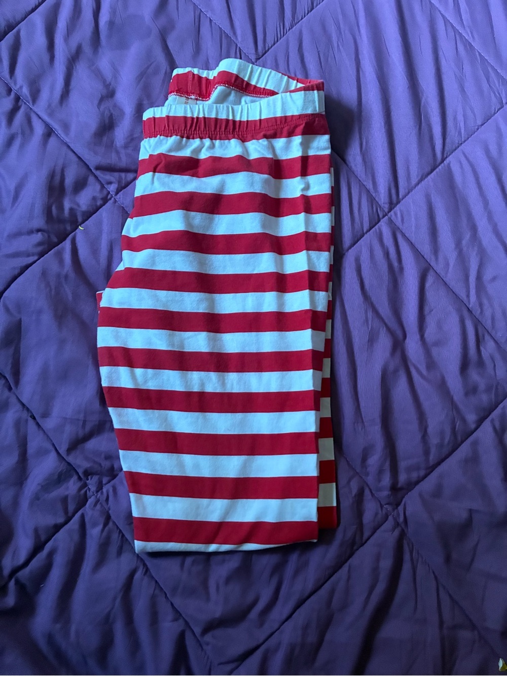 Women’s  Red and Light Blue Striped Bottoms